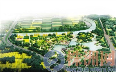 图为炎帝陵神农园项目效果图。