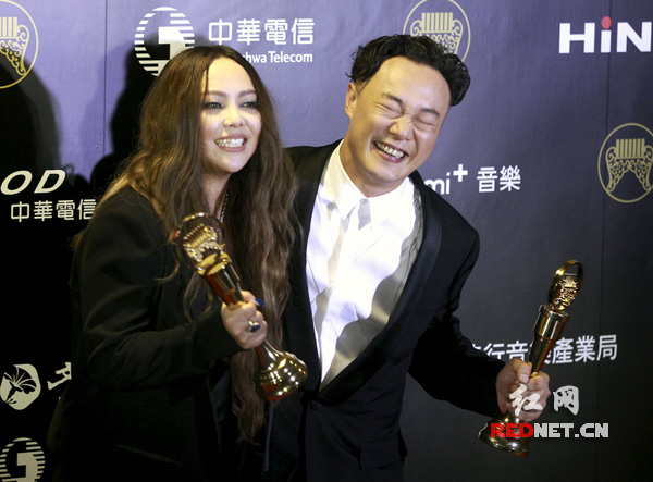 陈奕迅和张惠妹获歌王歌后  图片来源CFP