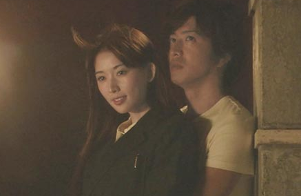 林志玲与木村拓哉拍戏照 资料图