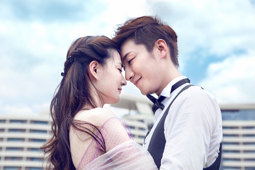 慌张夫妇唯美婚纱