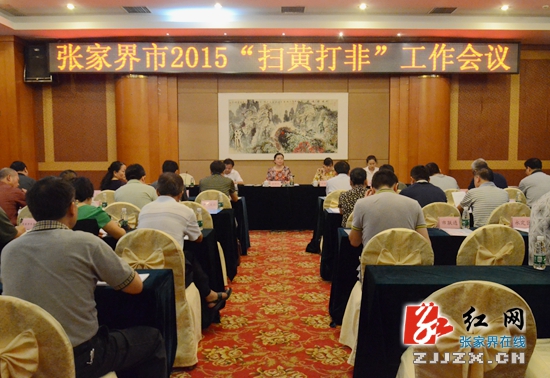张家界市2015“扫黄打非”工作会议召开