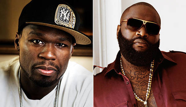 左为“50美分”,右为里克·罗斯