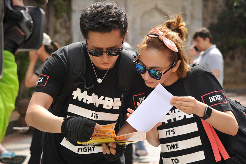 吴昕韩庚异国街头做任务