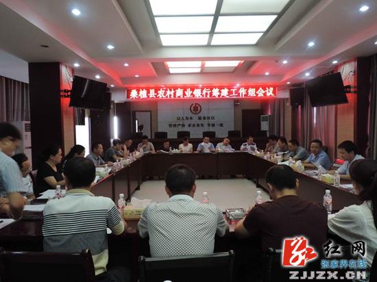 赵云海主持召开桑植县农商行筹建工作组会议