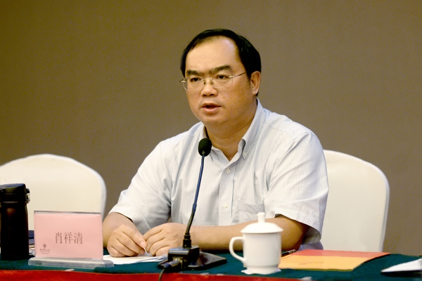 湖南省知识产权局局长肖祥清出席会议并讲话。