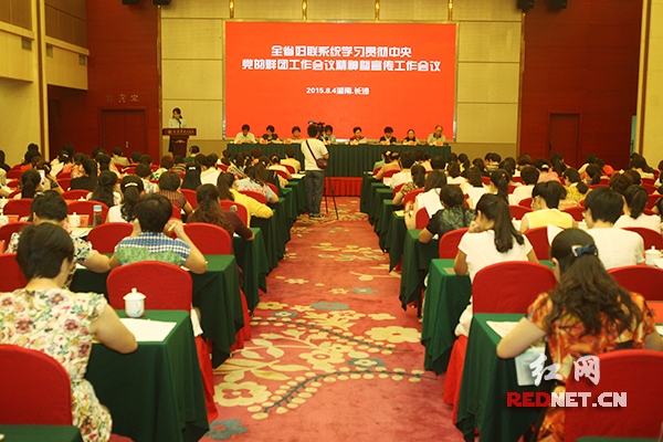 湖南省妇联系统学习贯彻中央党的群团工作会议精神暨宣传工作会议近日在长沙召开