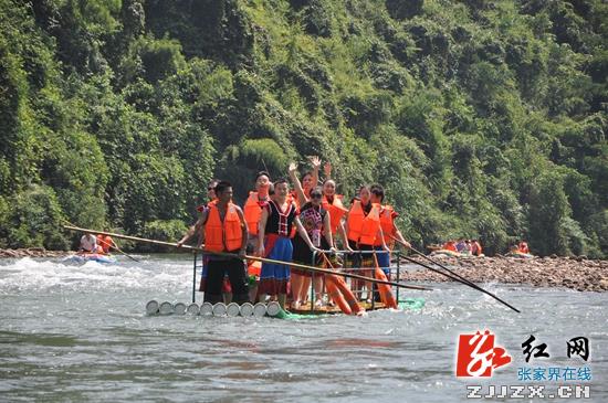 桑植：澧水南源漂流试运行 咱家村或建旅游休闲体验园