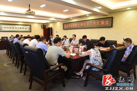 省公安厅副厅长汤向荣深入张家界市督导道路交通安全工作