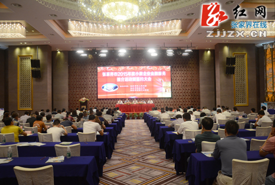 张家界市小微企业金融服务现场推介活动暨签约大会