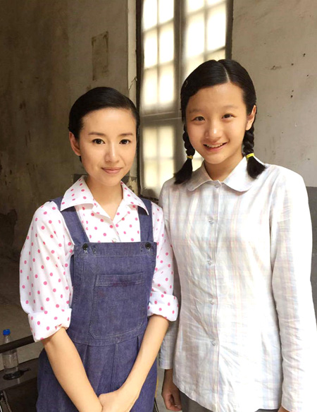 董洁与粉丝合影