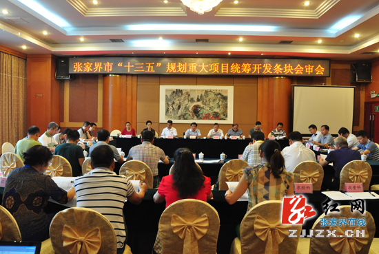 张家界召开“十三五”规划重大项目统筹开发条块会审会
