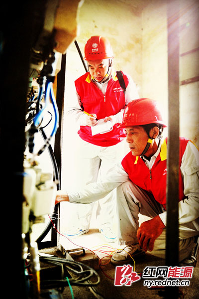 在分水乡大垅村配电间