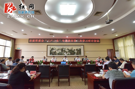 张家界市委常委会开展“三严三实”专题教育第二次学习研讨