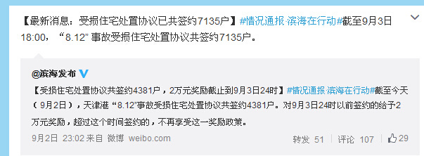 天津受损房处置已签7135户9月3日前签约奖2万元
