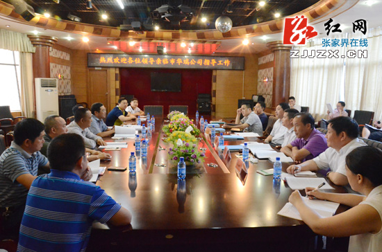 王志刚深入张家界市华瑞国有资产公司等地调研