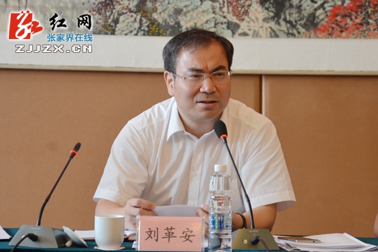 刘革安主持召开张家界市全面小康工作推进会