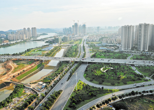 梅溪湖片区将打造“长沙未来城市中心”。长沙晚报记者 王志伟 摄