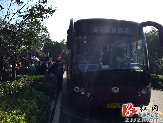 武陵源或迎史上最火黄金周 312台环保车保景区畅通