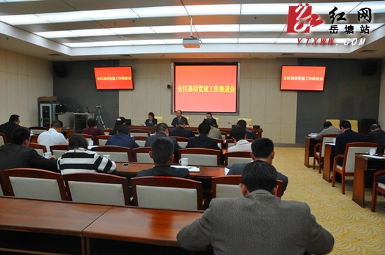 岳塘区召开基层党建工作推进会 孙银生出席