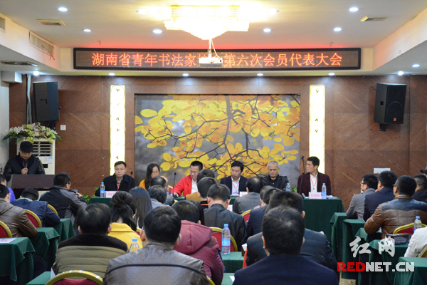 湖南省青年书法家协会第六次会员代表大会在长沙召开。