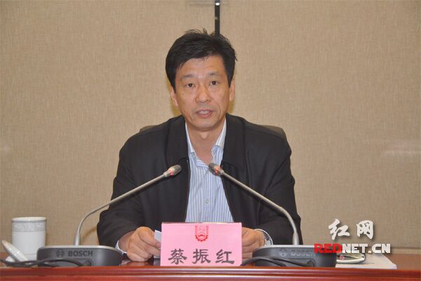 湖南副省长蔡振红出席会议。