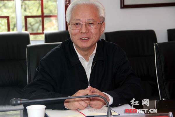 湖南省委副秘书长、省委宣传部常务副部长李发美讲话。