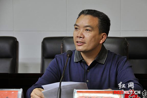 桃江县委常委、宣传部长胡国清。