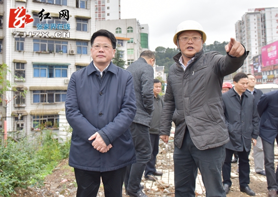 杨光荣深入部分城市建设项目现场调研