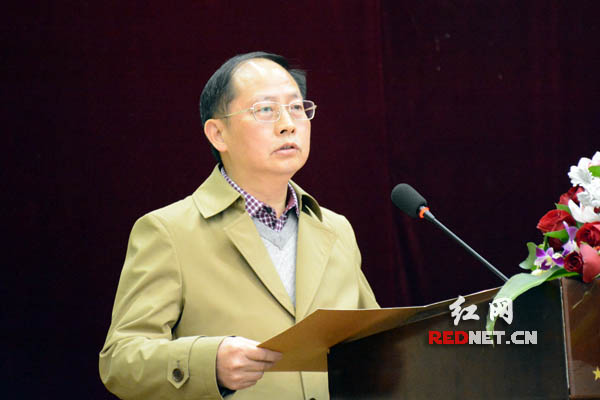 湖南省委宣传部副部长杨金鸢：“理事会的工作要从提升博物馆的服务能力出发，实现文博公共文化建设的利民惠民。”