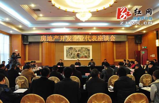 张家界市召开房地产开发企业代表座谈会