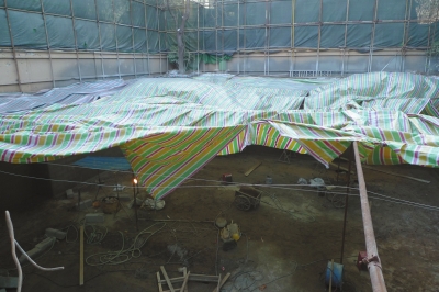 297号别墅，地下室正在施工