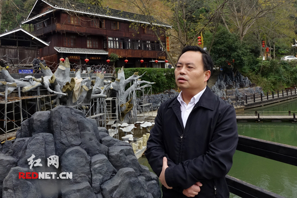 通道县委书记印宇鹰接受红网采访。