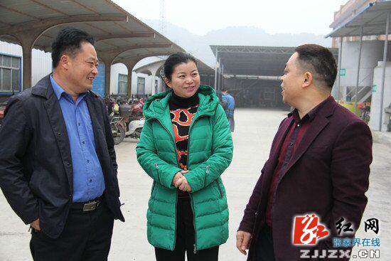 余怀民深入慈利“双联”企业访贫问计