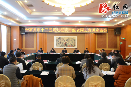 张家界市召开座谈会 征求市级老同志对”十三五”规划意见