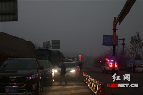 沪昆高速醴陵北收费站现场