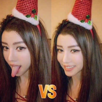 Yumi吐舌卖萌,舌头长度惊人遭网友吐槽