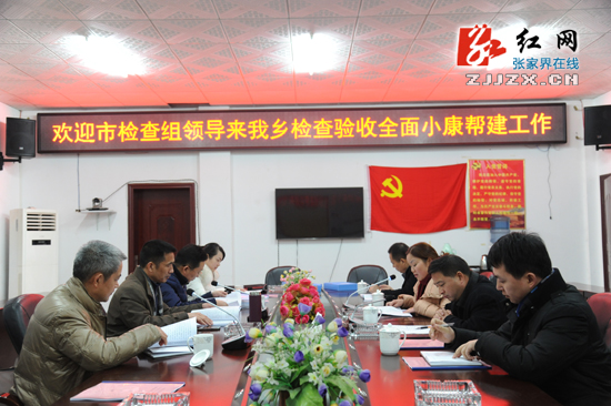 陈红日带队验收慈利县金岩土家族乡全面小康帮建工作