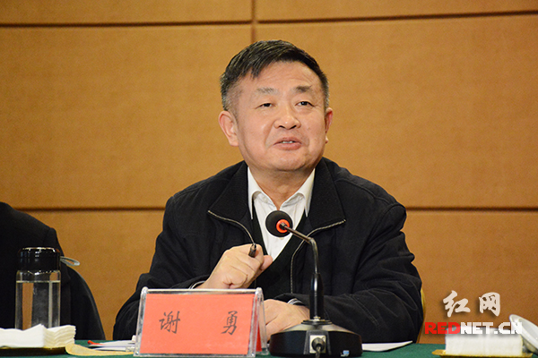 湖南省人大常委会副主任谢勇出席会议并讲话。