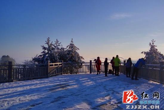 张家界天子山雪后初晴现童话世界（组图）