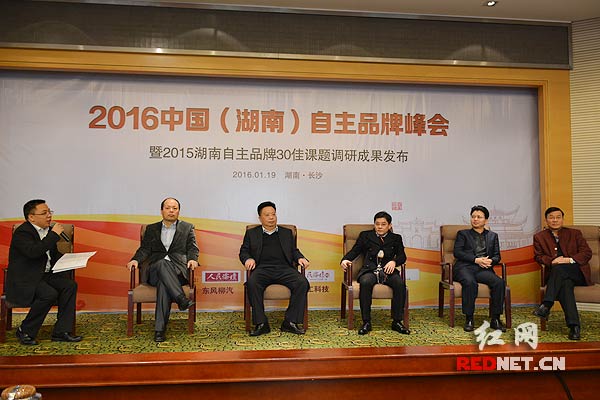 2016中国（湖南）自主品牌峰会研讨现场。