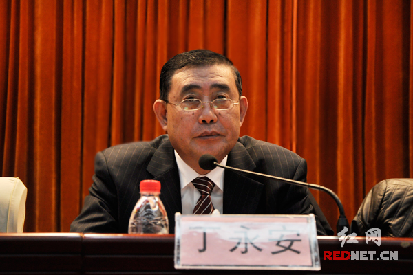 湖南省国税局党组书记、局长丁永安作工作报告。
