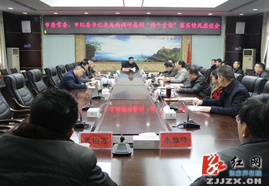 袁美南调研慈利县“两个责任”落实情况