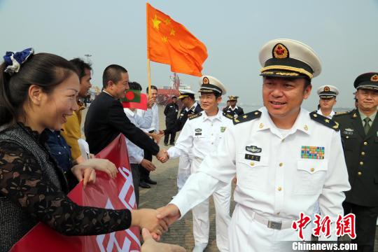 中国海军第二十一批护航编队结束对孟加拉国访问
