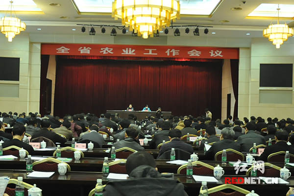 2月2日下午，2016年湖南省农业工作会议在长沙召开。