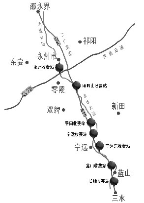 可转至永连公路的分流点