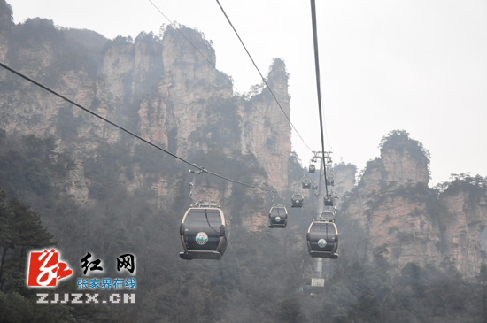 世界首条“土豪金”索道落户张家界天子山（图）