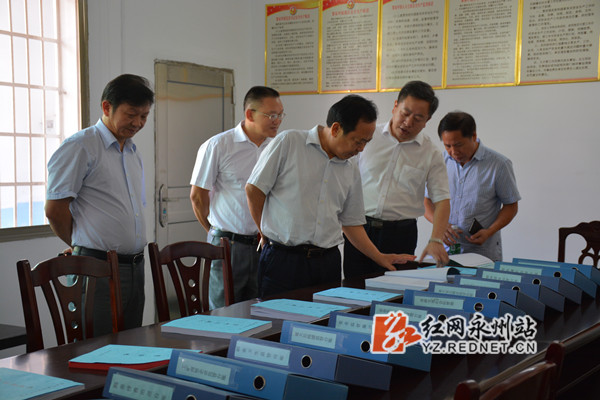 在祁阳黎家坪镇查阅安全生产工作信息等资料.jpg