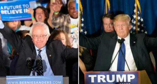 特朗普桑德斯赢新州初选提名竞争战漫长艰苦（图）