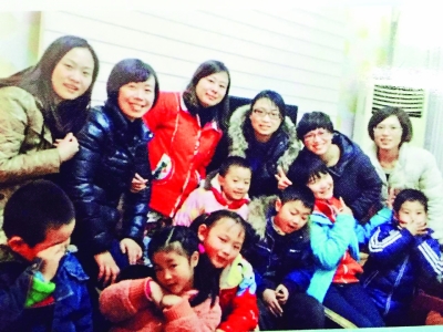 2015年带着各自的孩子相聚武汉