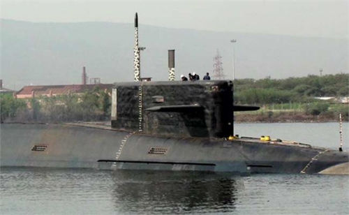 资料图：印度首艘国产核潜艇“歼敌者”号